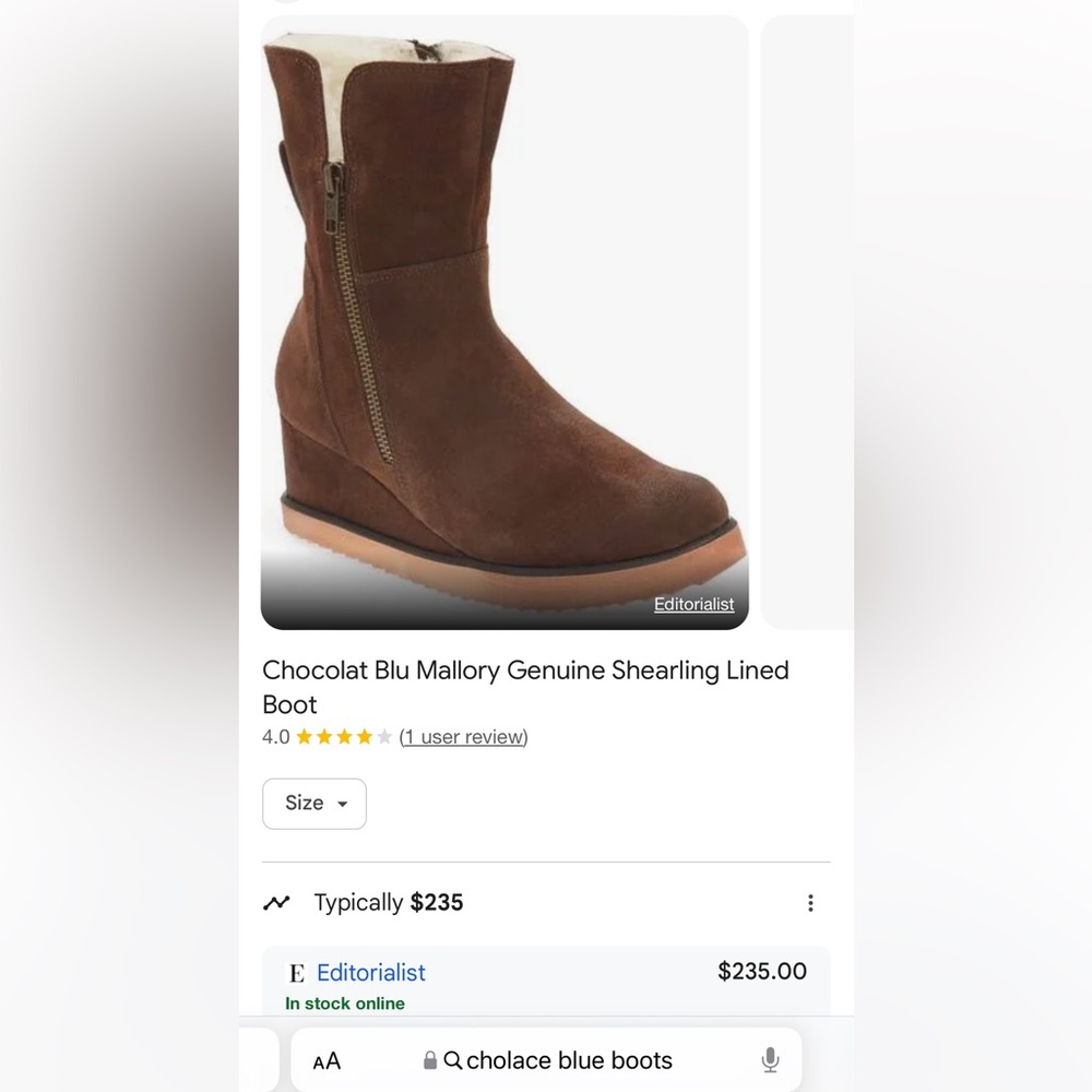 shearling lined boots women’s 8.5 new